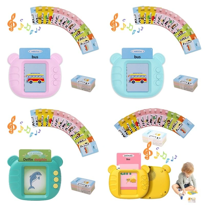 XDT Talking Flash Card Machine For Kids Early Education 112 Double Sided Word Cards manufacturers